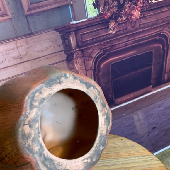 Halloween Cat Pumpkin Vintage Retro Crackle Paint Decor Party Decoration Rare - Picture 9 of 11